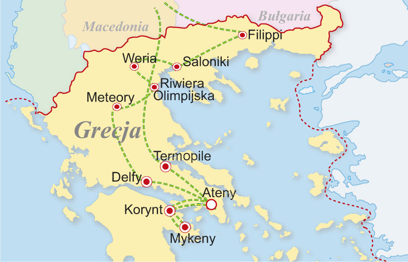 riwiera olimpu mapa Grecja   hotele ** i ***, Węgry, Grecja, Serbia, Serbia, Węgry 